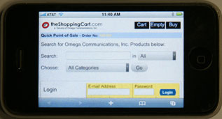 iPhone & Touch Ready - eCommerce and Point of Sale